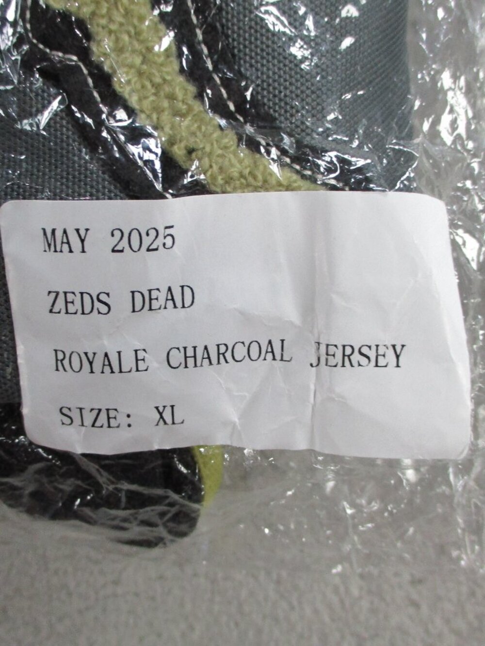 Zeds Dead Royale Charcoal Jersey Mens XL 2025 Hockey Style Streetwear NWOT - Picture 10 of 11